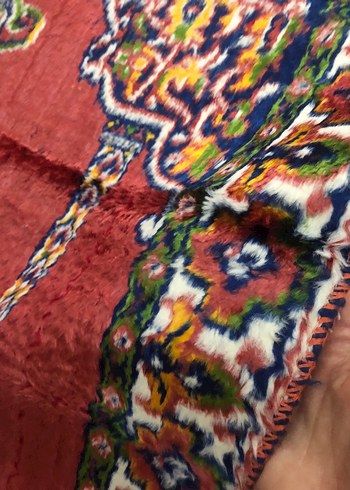 Renkli İşlemeli Geleneksel Halı Kilim Seccade - Görsel 7