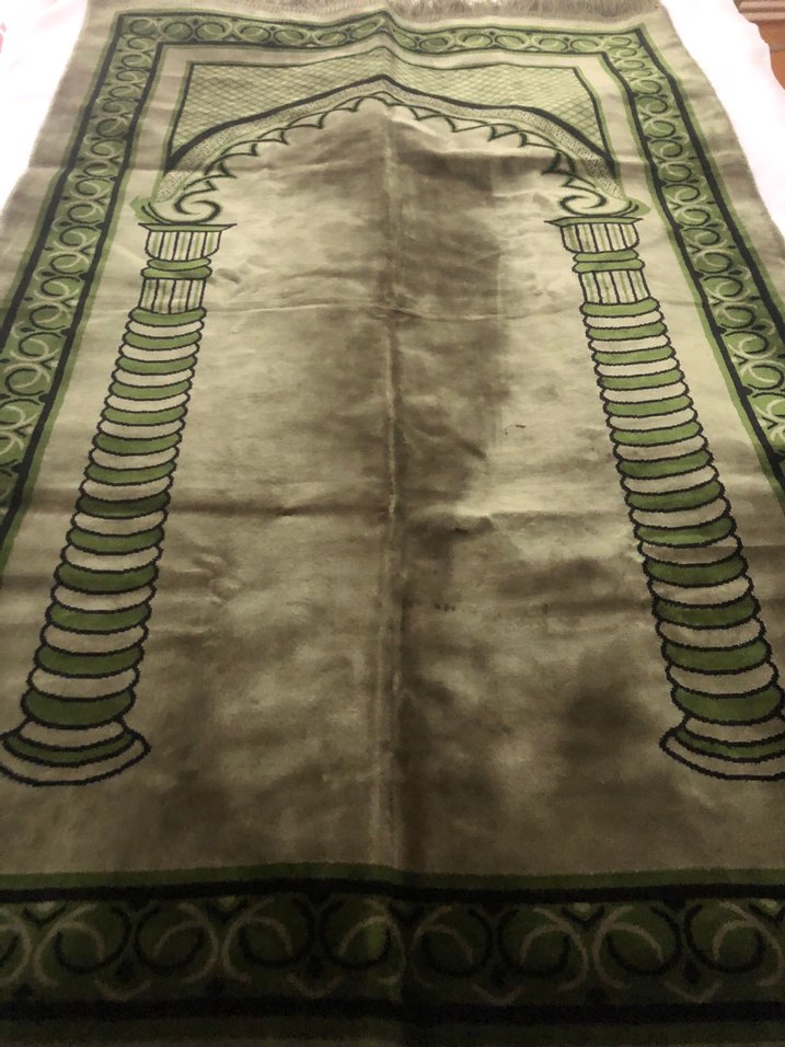 Koyu Haki Halı Seccade - Görsel 4