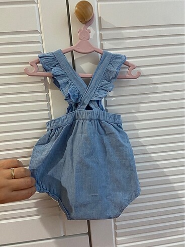 H&M Kız bebek müslin kumaş Salopet
