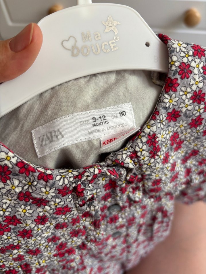 Yaka detaylı kız bebek elbise - Görsel 4