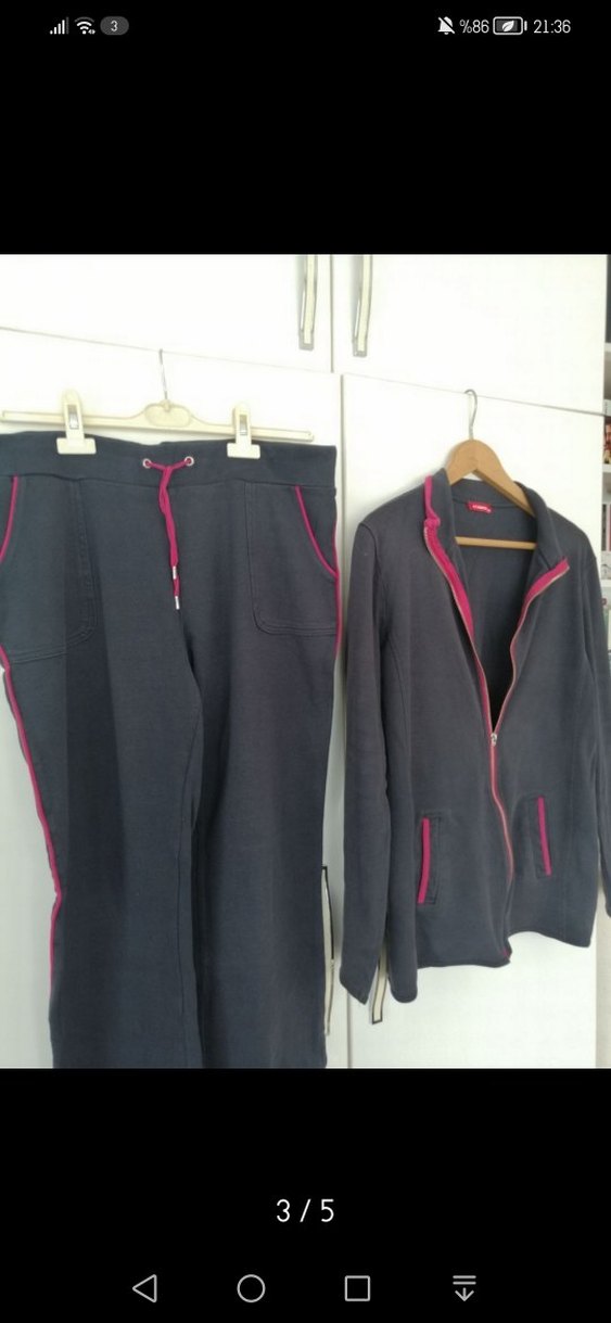 LCW Lacivert-Pembe Kadın Eşofman Takımı 2XL Alt Üst - Görsel 2