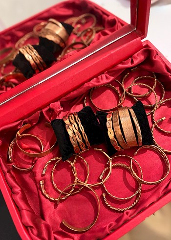 Saf bakır bileklik ve yüzük/ küpe modelleri - Görsel 3