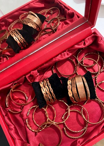 Saf bakır bileklik ve yüzük/ küpe modelleri - Görsel 2