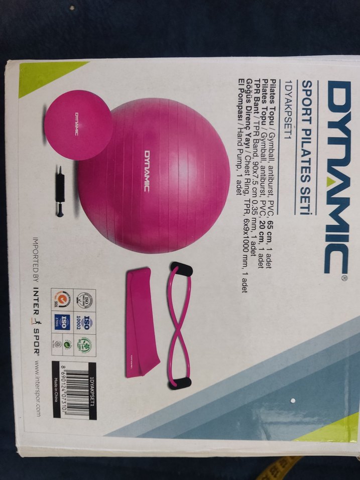 Pembe Pilates Topu Seti - Görsel 2