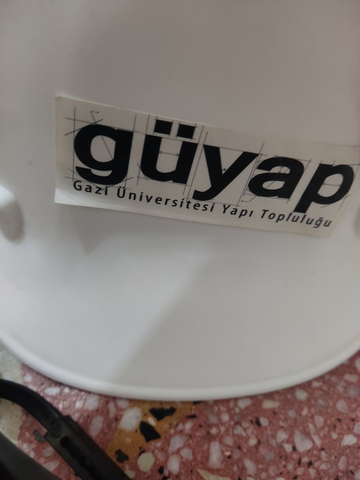 Diger Beyaz Motosiklet Kaskı inşaat kaketi ve gözlük - Görsel 5