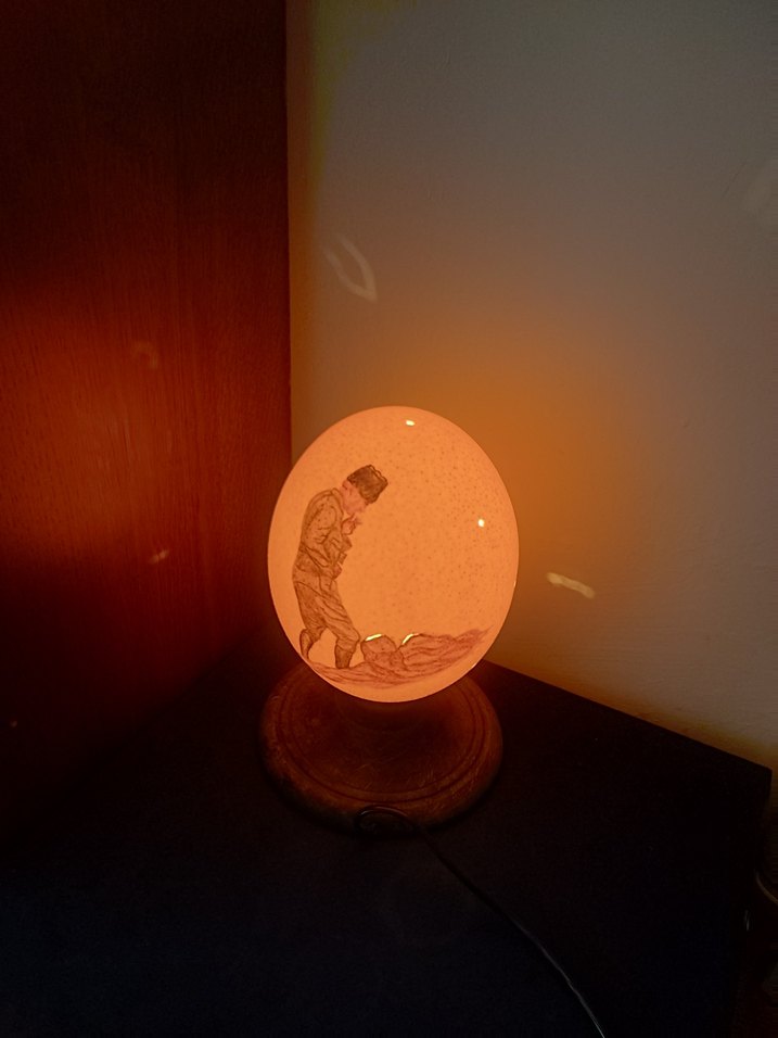 Atatürk Figürlü abajur lamba - Görsel 3