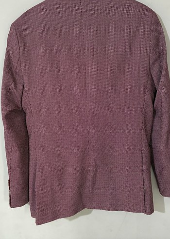 Bordo Düğmeli Erkek Yelek ve Ceket TAKIM - Görsel 5