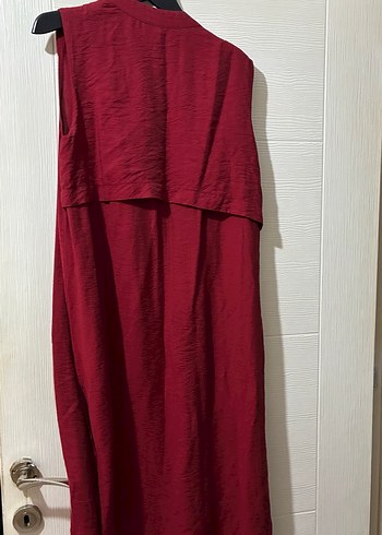 Kadın Bordo Uzun Kollu Salaş gomlek - Görsel 2