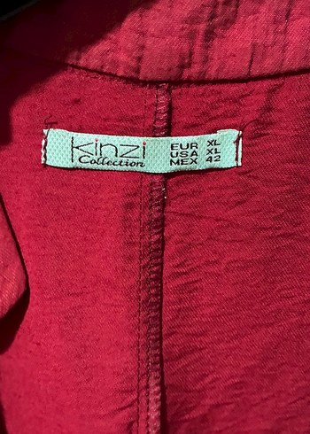 Kadın Bordo Uzun Kollu Salaş gomlek - Görsel 3