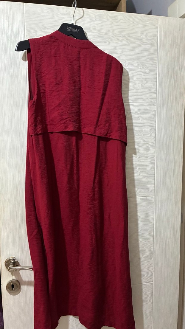 Kadın Bordo Uzun Kollu Salaş gomlek - Görsel 2