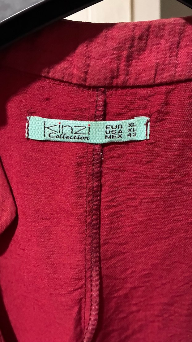 Kadın Bordo Uzun Kollu Salaş gomlek - Görsel 3