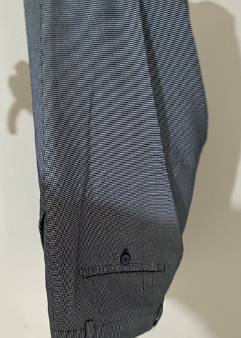 Düğmeli Gri Erkek Yelek ve Pantolon Takım - Görsel 3