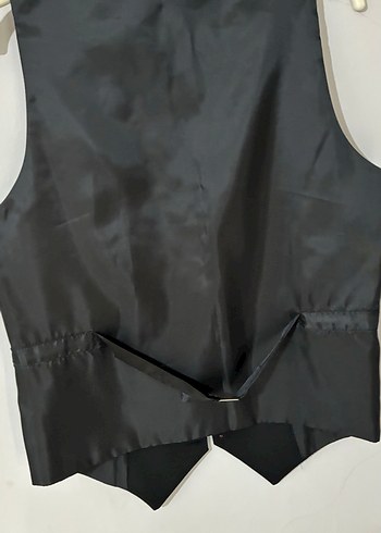 Erkek Siyah Klasik Düğmeli Yelek - Görsel 2