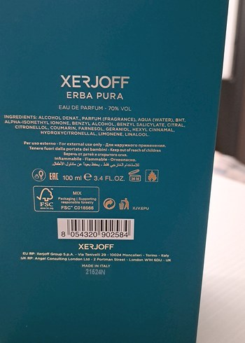 Beden Renk Xerjoff Kadın Parfümü kutusu