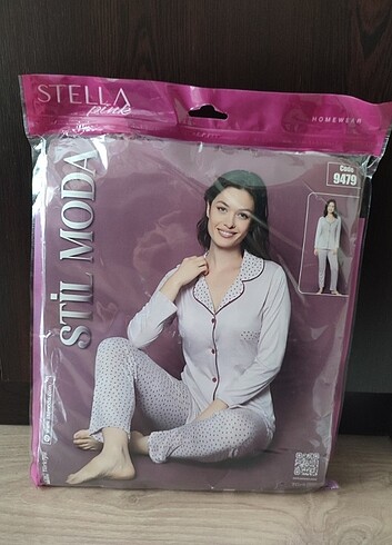 Uzun kol pijama takımı