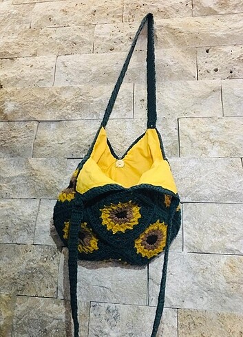 Diğer El Örgü Omuz Çantası, Plaj Çantası, BOHO