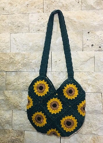 Beden El Örgü Omuz Çantası, Plaj Çantası, BOHO