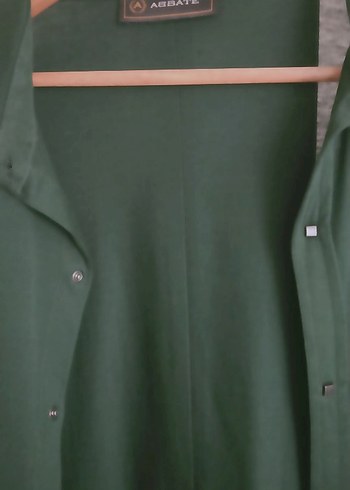 2xl Beden yeşil Renk Düğmeli Yeşil Abbate Erkek Gömlek