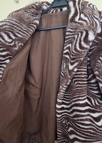 Kahverengi Zebra Desenli Kaban - Görsel 5
