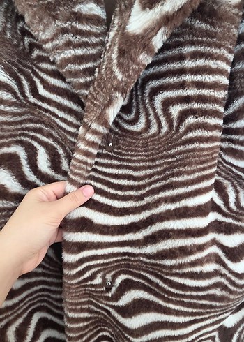 Kahverengi Zebra Desenli Kaban - Görsel 2
