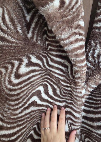 Kahverengi Zebra Desenli Kaban - Görsel 4