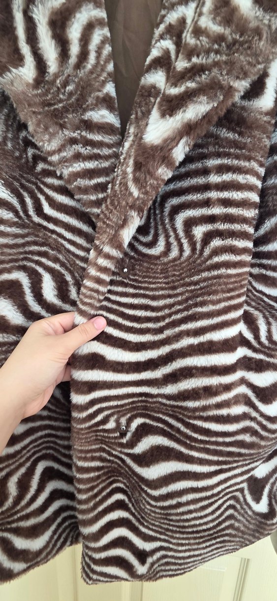 Kahverengi Zebra Desenli Kaban - Görsel 2