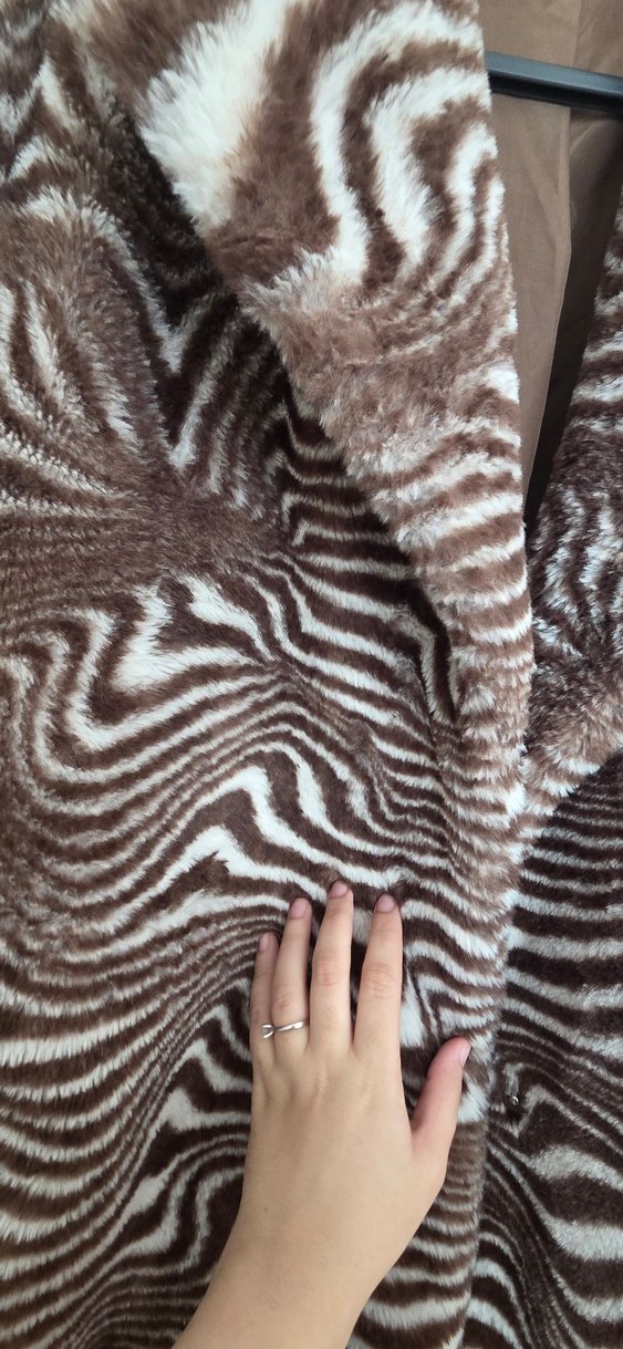 Kahverengi Zebra Desenli Kaban - Görsel 4