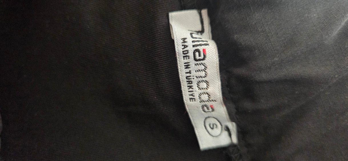 Kadın Siyah Uzun Paraşüt Kumaş Etek - Görsel 4