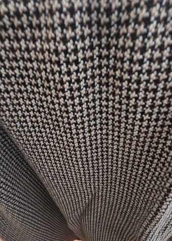 Gri kahve desenli etek - Görsel 4