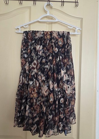 Çok Renkli Pileli Uzun Etek - Görsel 5