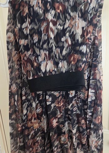 Çok Renkli Pileli Uzun Etek - Görsel 4