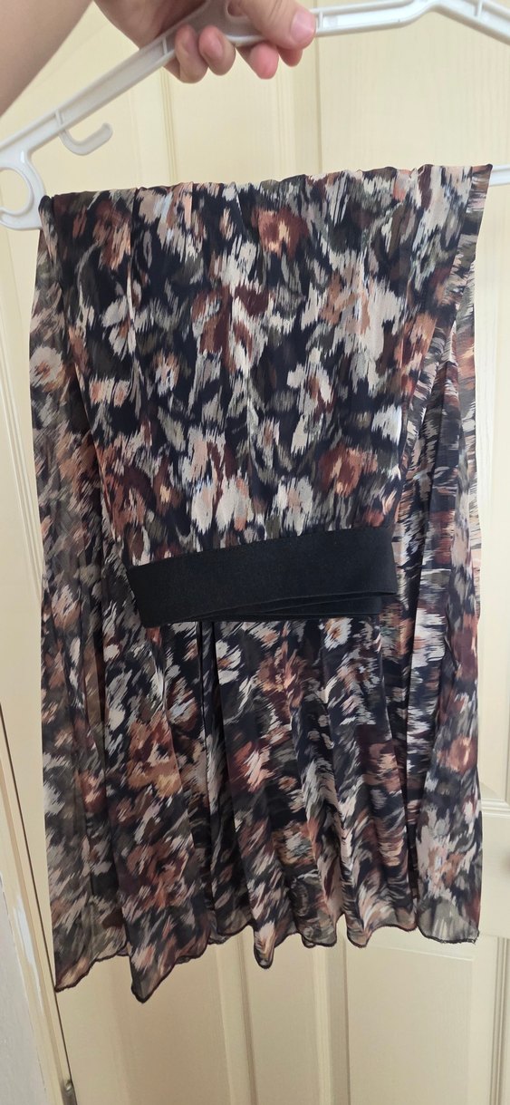 Çok Renkli Pileli Uzun Etek - Görsel 4