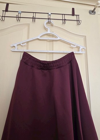 Bordo Uzun Salaş Kadın Etek - Görsel 3