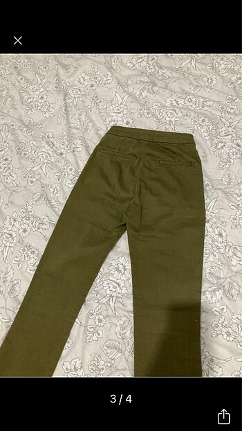 xs Beden Hm yeşil kumaş skinny pantolon