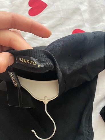 Siyah triko elbise - Görsel 4