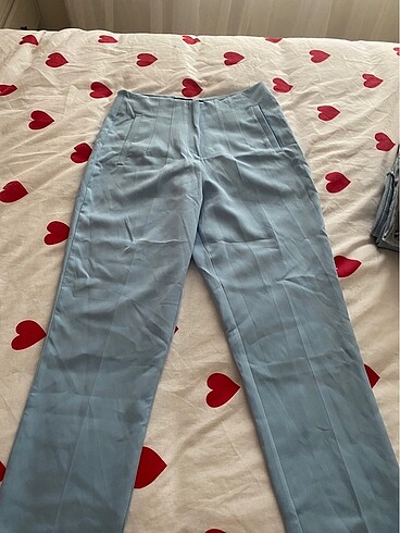 Bebe mavisi kumaş pantolon - Görsel 7