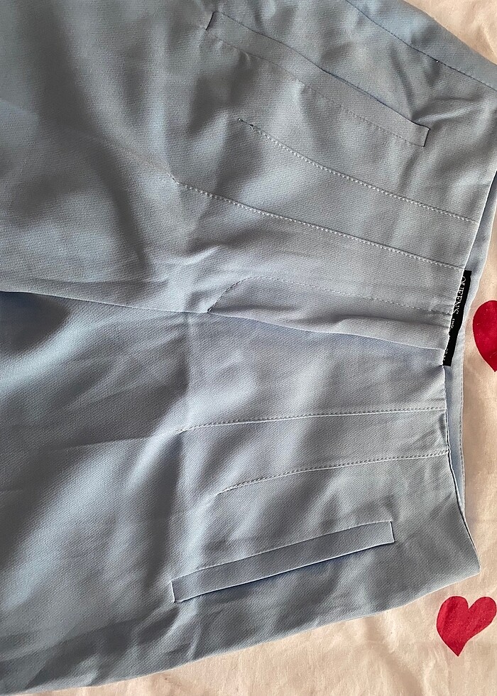 Bebe mavisi kumaş pantolon - Görsel 5