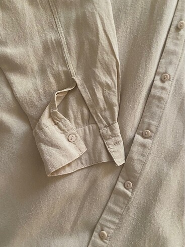 Stradivarius keten gömlek - Görsel 5