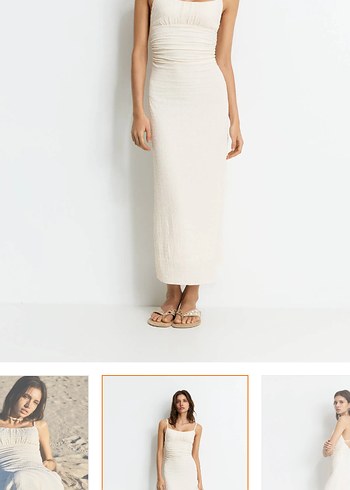 Pull and bear uzun elbise