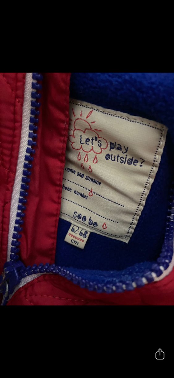 Kırmızı Kapüşonlu Bebek Kayak Tulumu - Görsel 3