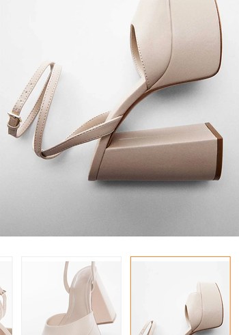 Bej Kadın Platform Topuklu Ayakkabı - Görsel 5