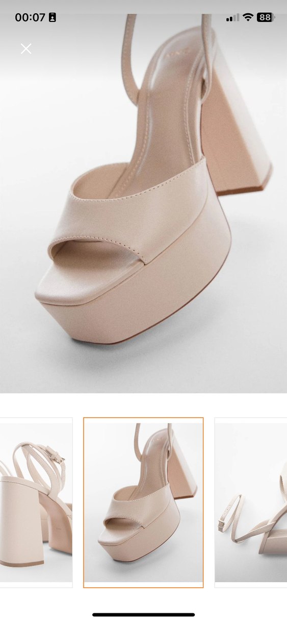 Bej Kadın Platform Topuklu Ayakkabı - Görsel 4