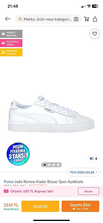Puma orijinal ayakkabı