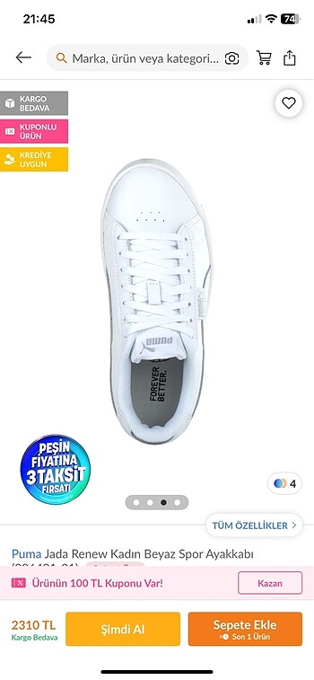 Puma Puma orijinal ayakkabı