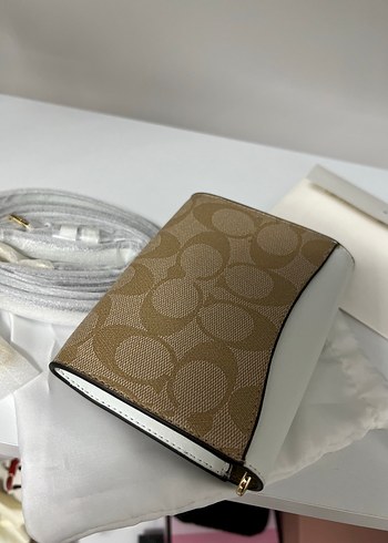 Beyaz Baskılı Coach Çocuk Cüzdanı ve Kemer - Görsel 5