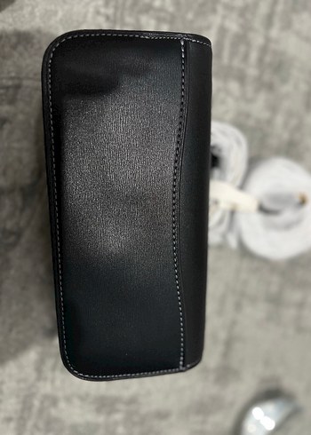 Coach Coach Siyah Deri Buckled Kol Çantası