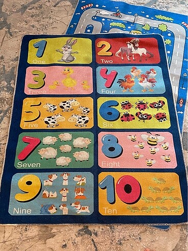 Çocuk ve bebek sayılı halısı