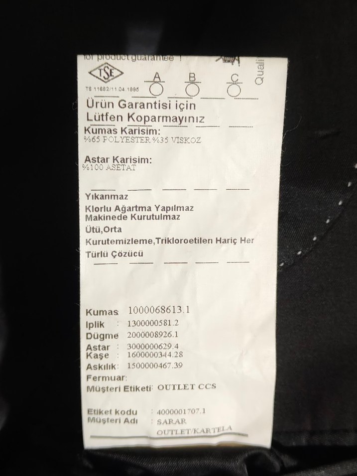 CCS SARAR MODERN TAKIM ELBİSE — görsel 8/12