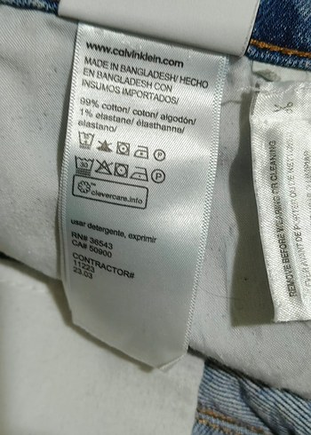 CALVİN KLEİN SLİM FİT COTTON JEANS - Görsel 8