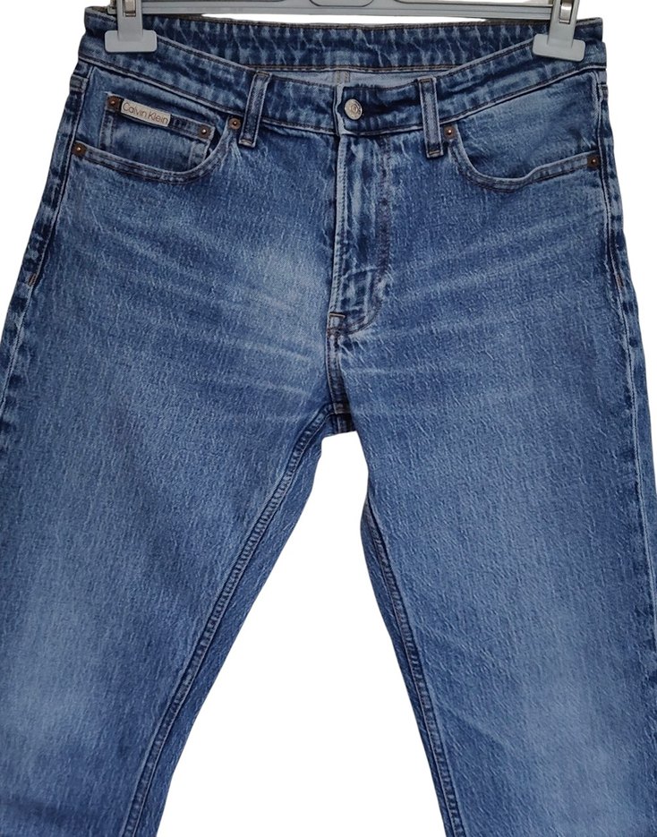 CALVİN KLEİN SLİM FİT COTTON JEANS - Görsel 2